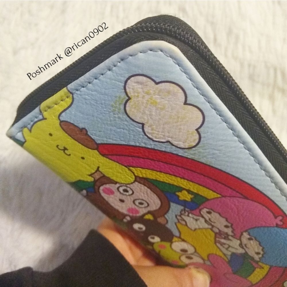Loungefly Hello Sanrio Characters Rainbow Tote Bag and Wallet - Picture 13 of 15